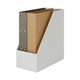 Boîte archive grise en biais large en PP L15X P31.8X H27.6cm