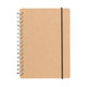 Cahier à double spirale Beige pointillé A6