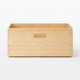 Boîte empilable en bambou L37X P26X H16.5cm