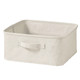 Boîte de rangement souple en coton lin L35X P35X H16cm