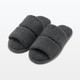 Chaussons ouverts en microfibre