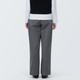 Pantalon Chino long à pinces en coton mélangé coupe large femme