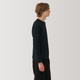 Pull col rond en laine de yak pour homme ‐ noir