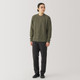 Pull en laine de yak ras du cou pour homme