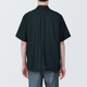 Chemise en chanvre mélangé col cubain manches courtes homme