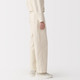 Pantalon en washi et coton sergé pour femme