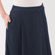Jupe évasée en denim léger et extensible pour femme