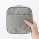Trousse de maquillage à poser en nylon texturé