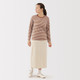 T‐shirt manches longues en coton mélangé pour femme
