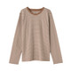 T‐shirt manches longues en coton mélangé pour femme