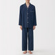 Ensemble pyjama à manches longues en gaze double pour homme