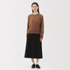 Pull col rond en tricot de laine moyen femme