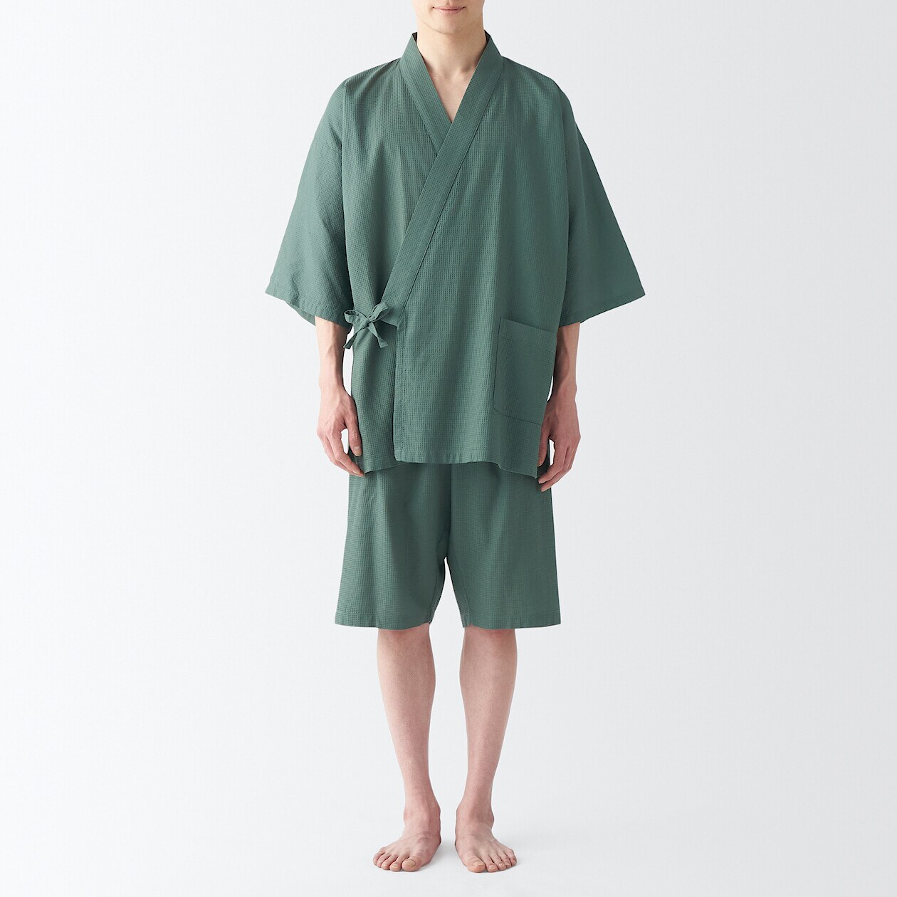 Jinbei en Lyocell gaufré unisexe.