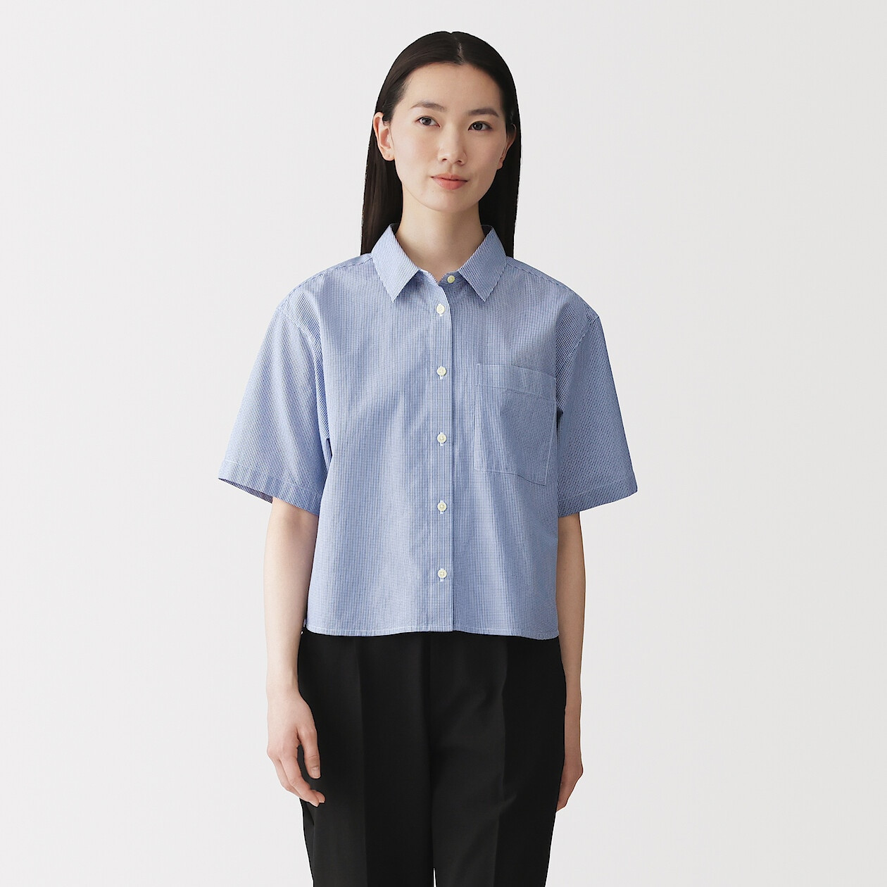 Chemise courte en coton bio Cool Touch pour femme