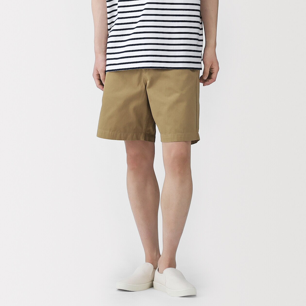 Short chino en coton bio pour homme Gris Moyen
