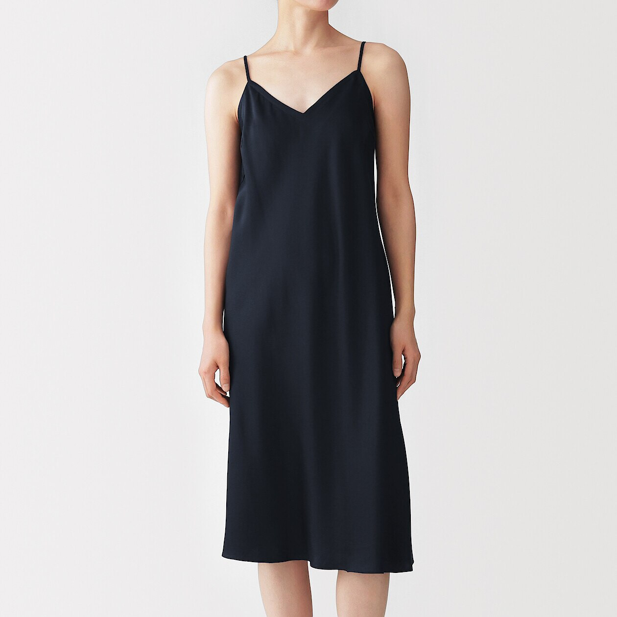 Nuisette en satin de lyocell pour femme Ivoire