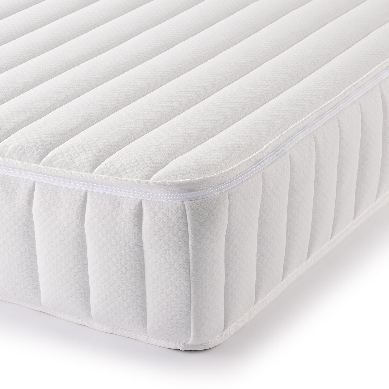 Matelas double à ressorts ensachés haute densité, facile à retourner