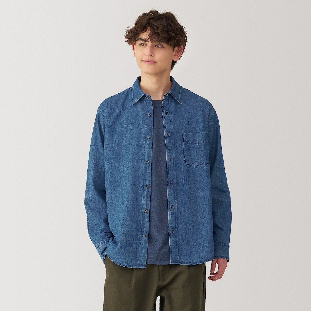 Chemise en denim pour homme