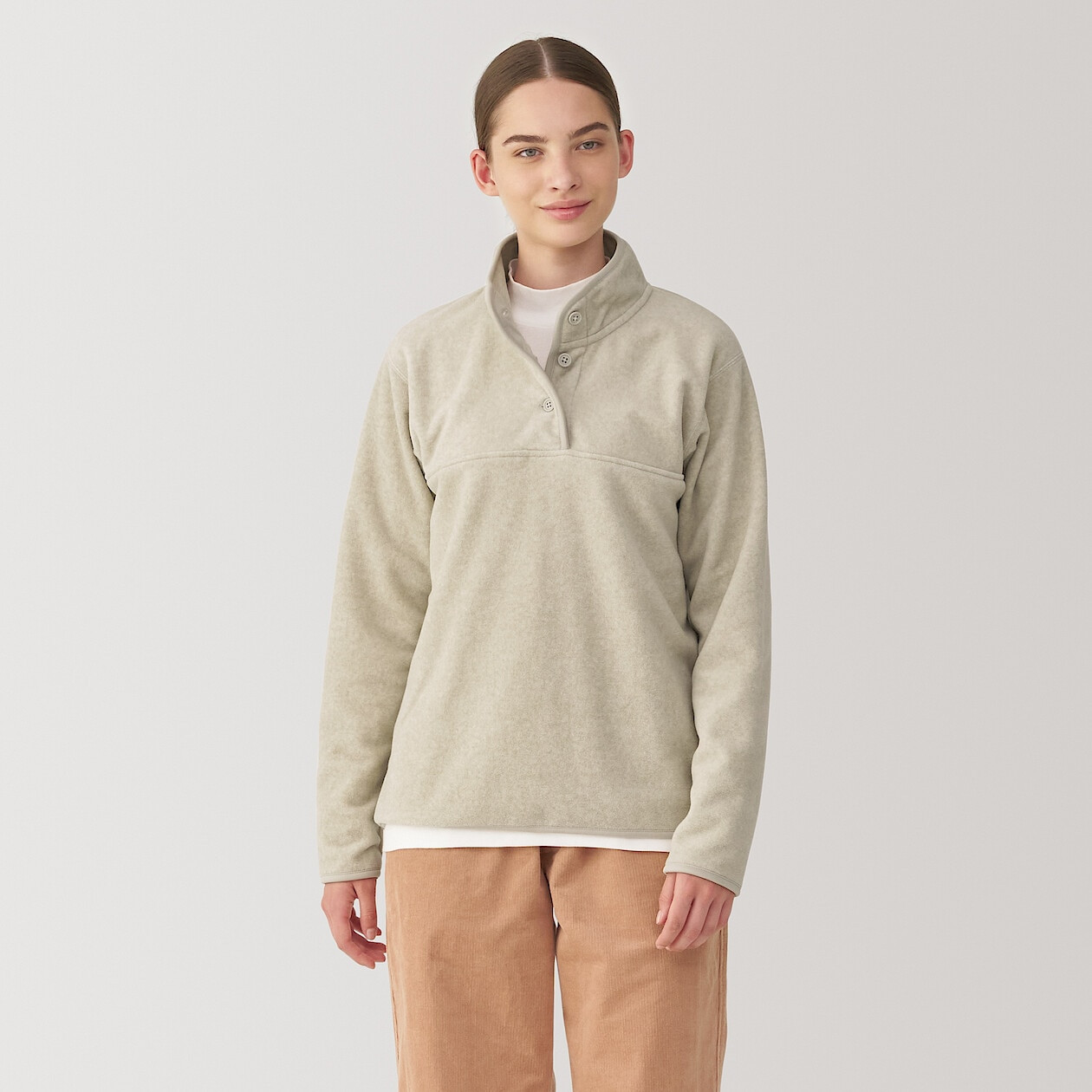 Pull en polaire de polyester recyclable femme