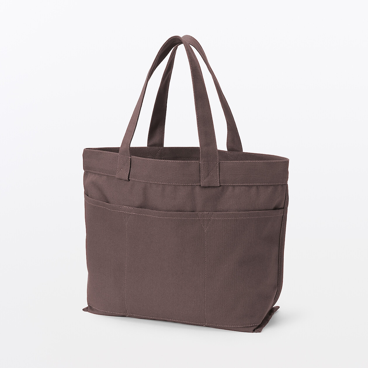Cabas large en toile de coton Noir
