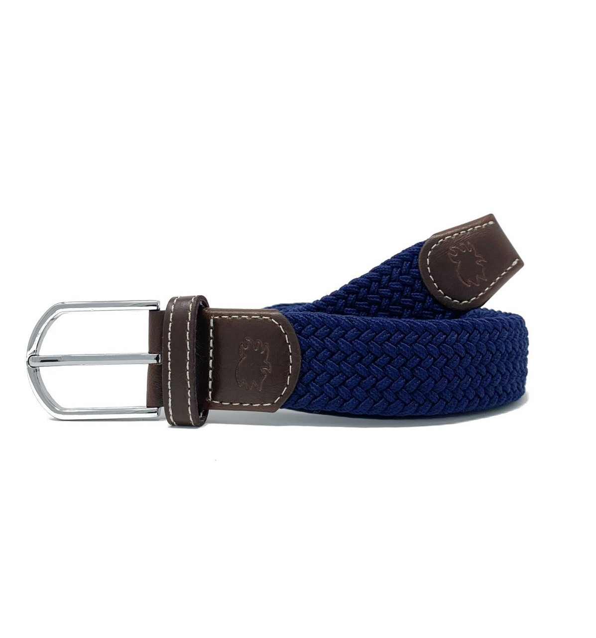 Men's Navy Woven Belt