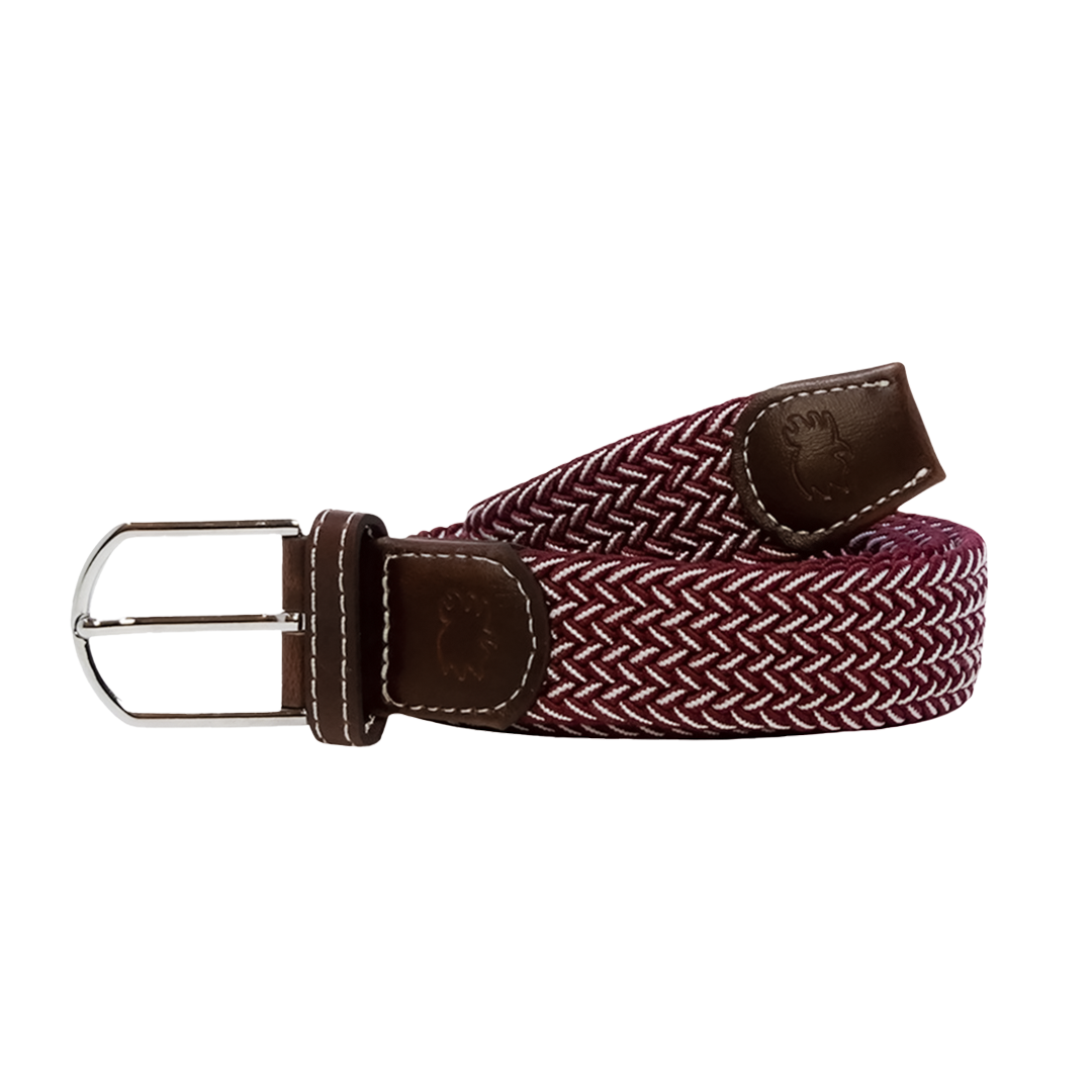 The Biloxi | Two Toned Woven Elastic Stretch Belt | Roostas