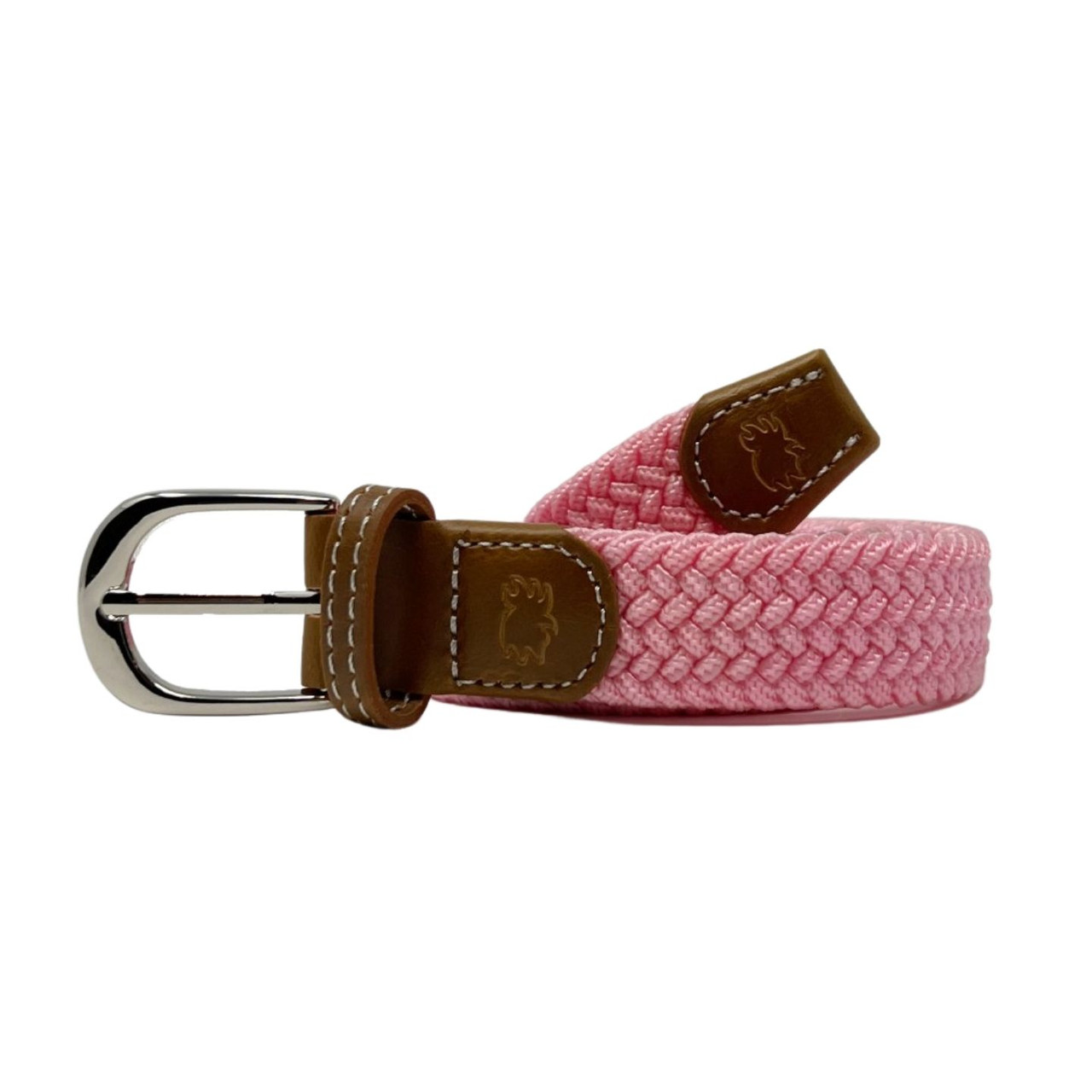 Lizzie Fortunato Woven Georgia Belt Rose Pink Wide Georgia Belt in Tan | Lizzie Fortunato main image 2