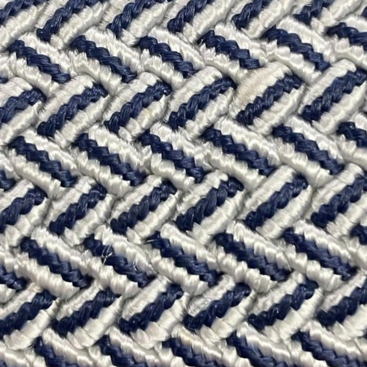 Multi Navy and White - Woven Stretch Belt - Stolen Riches