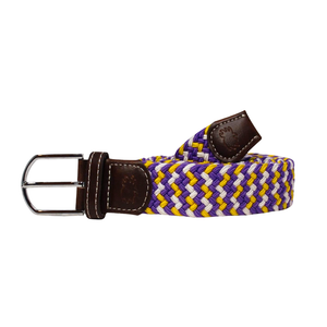 The Nola Two Toned Woven Elastic Stretch Belt The Nola Two Toned Woven Elastic Stretch Belt