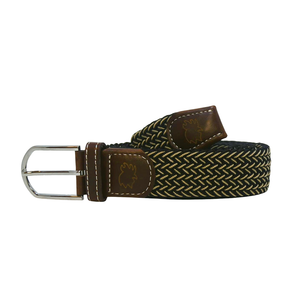 The Maui Two Toned Woven Elastic Stretch Belt The Maui Two Toned Woven Elastic Stretch Belt