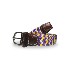 The Lil' Nola Kid's Tri-Color Woven Stretch Golf Belt The Lil' Nola Kid's Tri-Color Woven Stretch Golf Belt