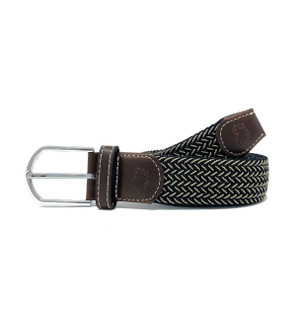 Orange, Black, and Grey Elastic Stretch Woven Belt