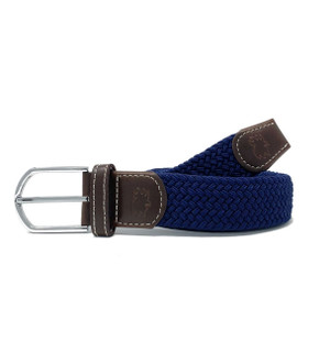 Roostas The Ponte Vedra Two Toned Woven Elastic Stretch Belt - Navy  Blue/White - Craig Reagin Clothiers