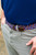 The Everglade Tri-Color Woven Elastic Stretch Golf Belt- LAST CHANCE