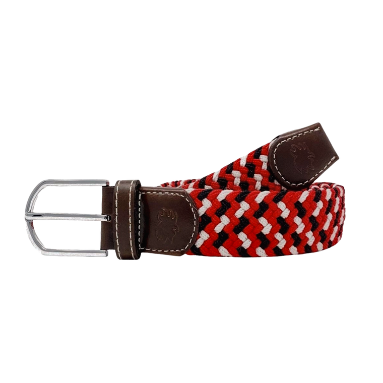 The Brunswick Two Toned Woven Elastic Stretch Belt