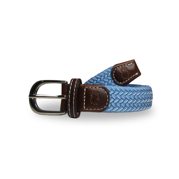 The Lil' Newport Kid's Tri-Color Woven Stretch Golf Belt