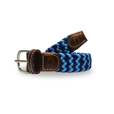 The Lil' Nantucket Kid's Chevron Woven Stretch Belt
