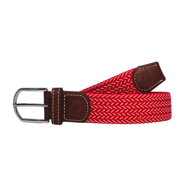 The Crimson Woven Elastic Stretch Belt