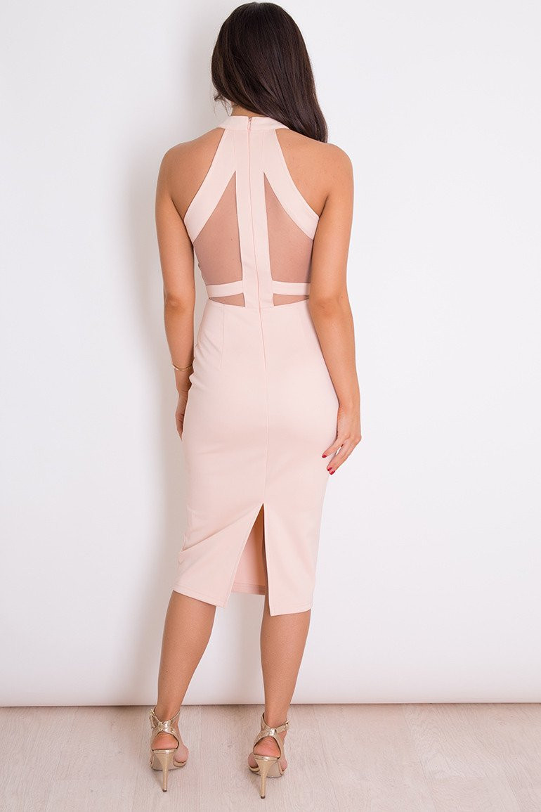 sachin and babi light blue dress Backless Bodycon Midi Dress main image 0