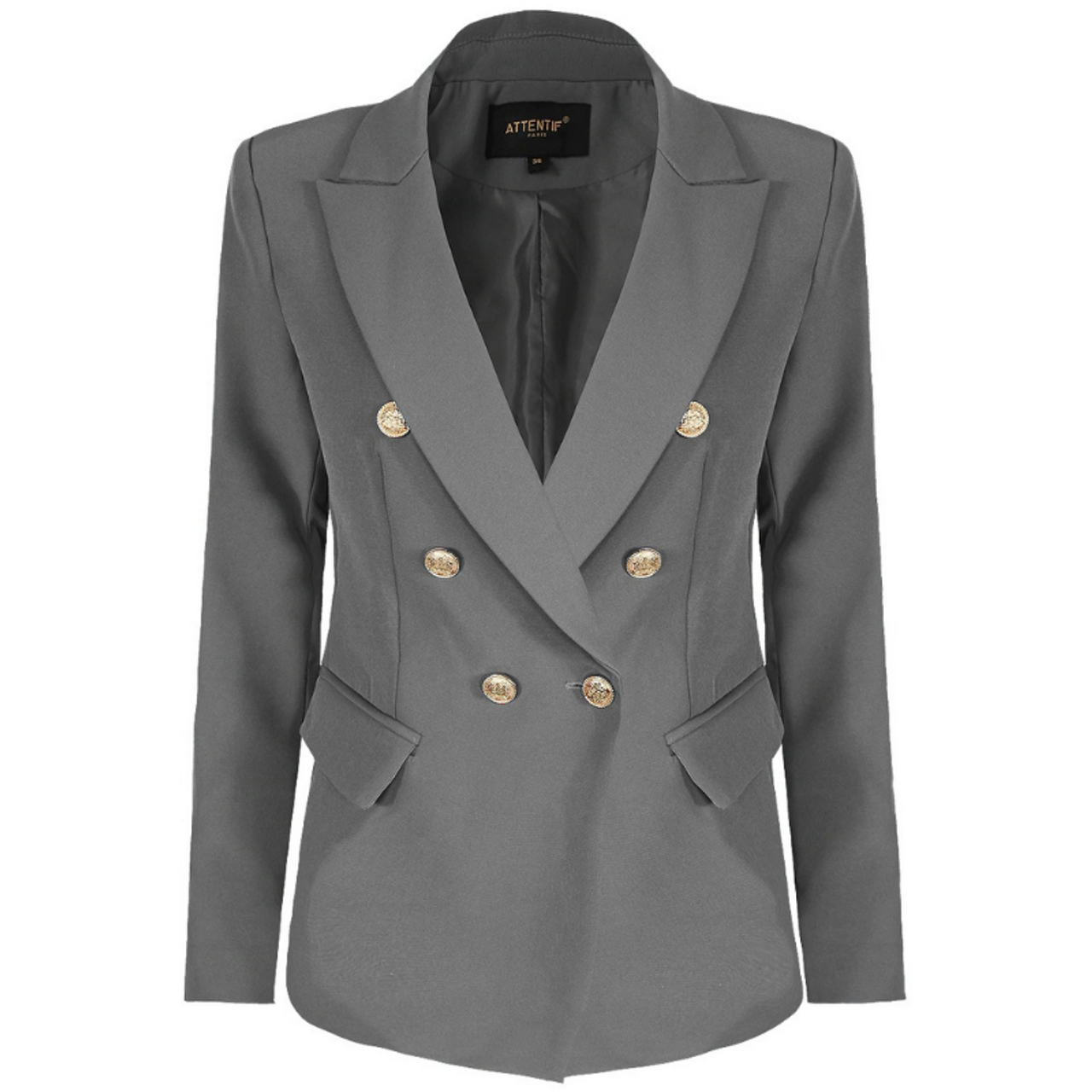 ジャケット・アウター Trois Gold Button Blazer Trois Gold Button Blazer