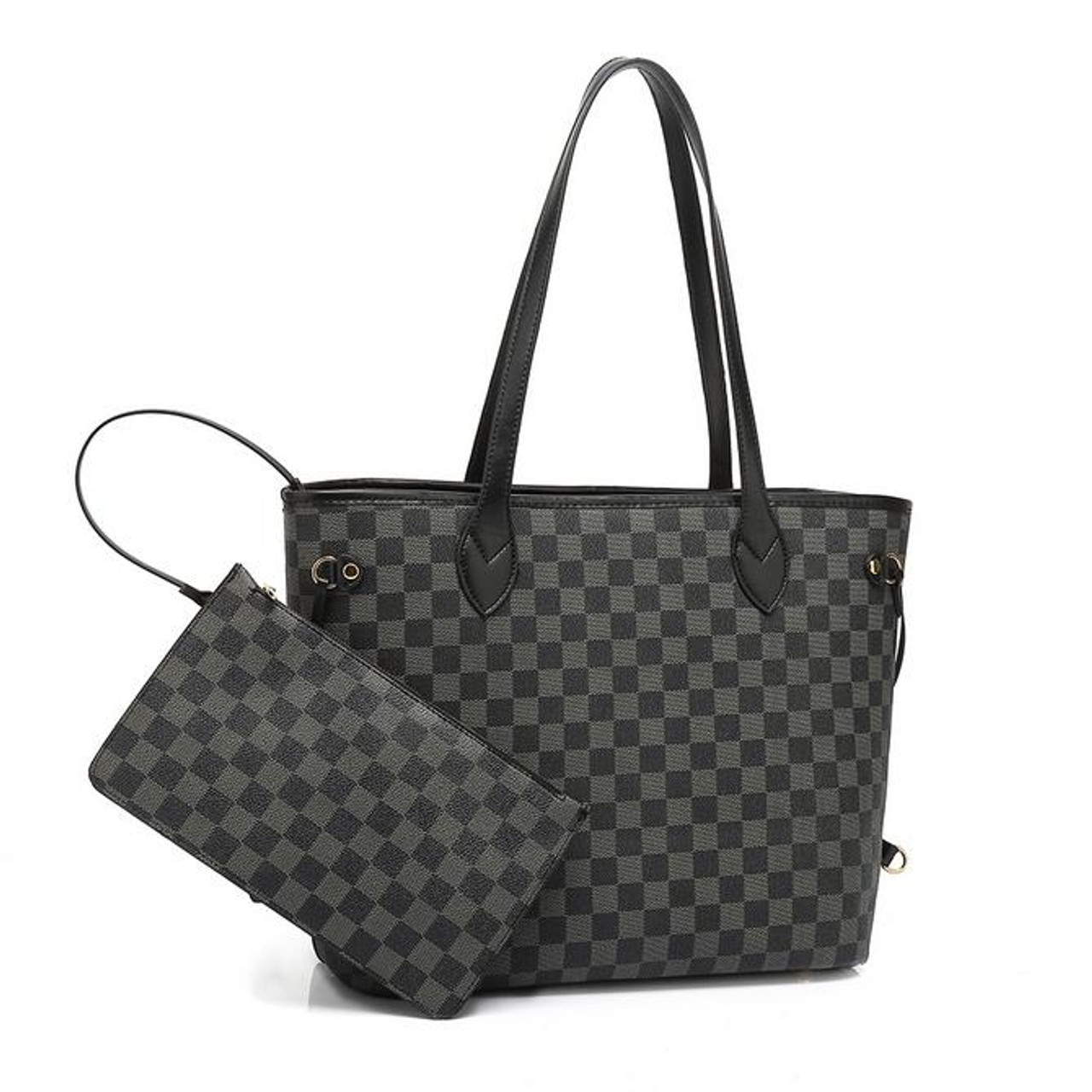 LOUIS VUITTON Neverfull MM Tote Bag M46040 Black Monogram Empreinte Auth LV  New