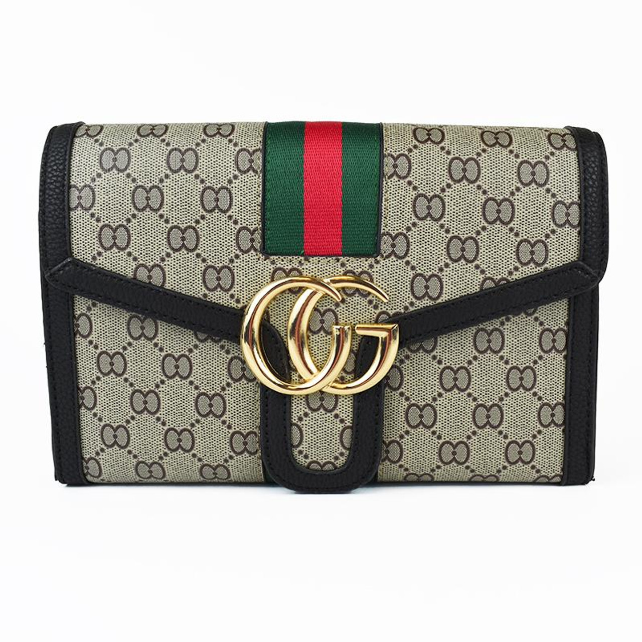 gucci stripe clutch