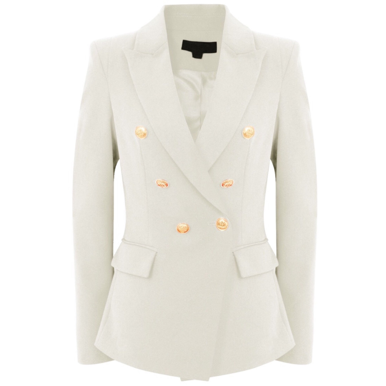 white balmain style blazer