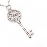 Ida Pendant Key Necklace - Silver