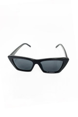 LA Designer Inspired Cat Eye Sunglasses - Black