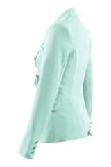 Victoria Gold Button Double Breasted Tailored Blazer - Mint