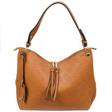 Jeah Monogram Shoulder Bag - Camel