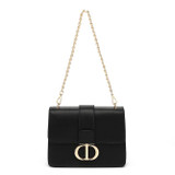 Naomi Designer Inspired Shoulder Bag - Black