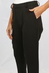 Shannon Designer Inspired Tailored Trousers - Black