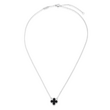 Sadie Designer Inspired Clover Necklace - Silver